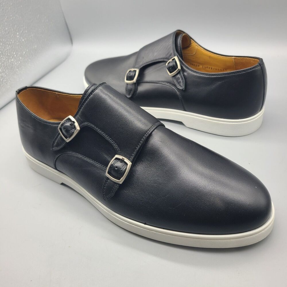 NEW Magnanni Lobo Double Monk Sneaker 26123 BLACK sz 11.5 (Fits like US 12)